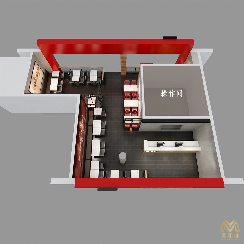肯德基裝修全局圖