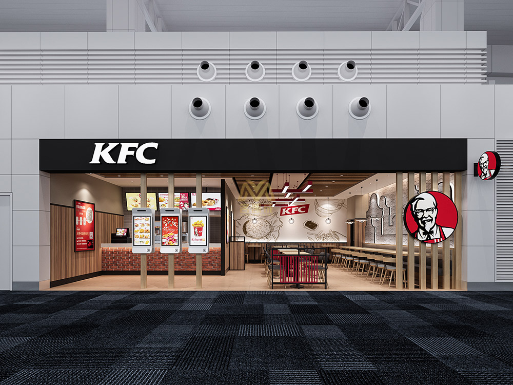 肯德基KFC餐飲店面裝修設(shè)計(jì)效果圖