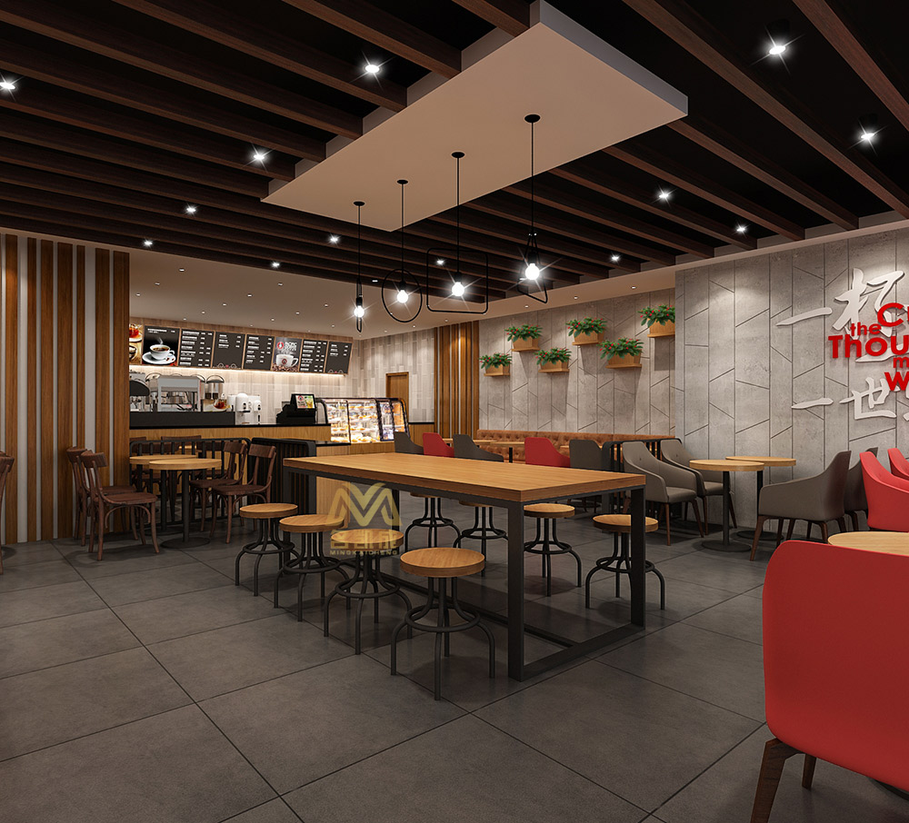 Pacific Coffee 太平洋咖啡餐飲店面裝修設(shè)計效果圖