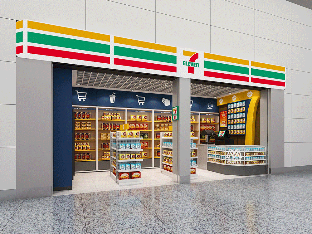 日本連鎖巨頭7-Eleven便利店設(shè)計效果圖