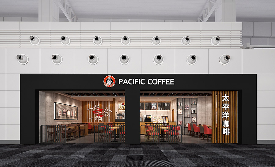 Pacific Coffee太平洋咖啡連鎖店裝修設(shè)計效果圖