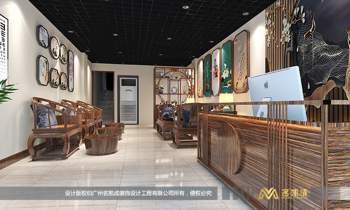 浴足推拿按摩店保健養(yǎng)生館理療店設(shè)計(jì)效果圖裝