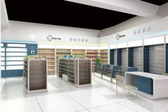 藥店設(shè)計案例空間之展示架空間