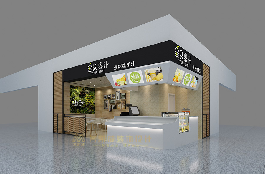 水果汁店設(shè)計(jì)茶館設(shè)計(jì)茶飲店裝修設(shè)計(jì)效果圖