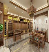 藥店設(shè)計案例空間之中醫(yī)館空間參考設(shè)計效果圖