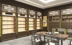 中式風(fēng)格藥店設(shè)計仿古藥店裝修設(shè)計效果