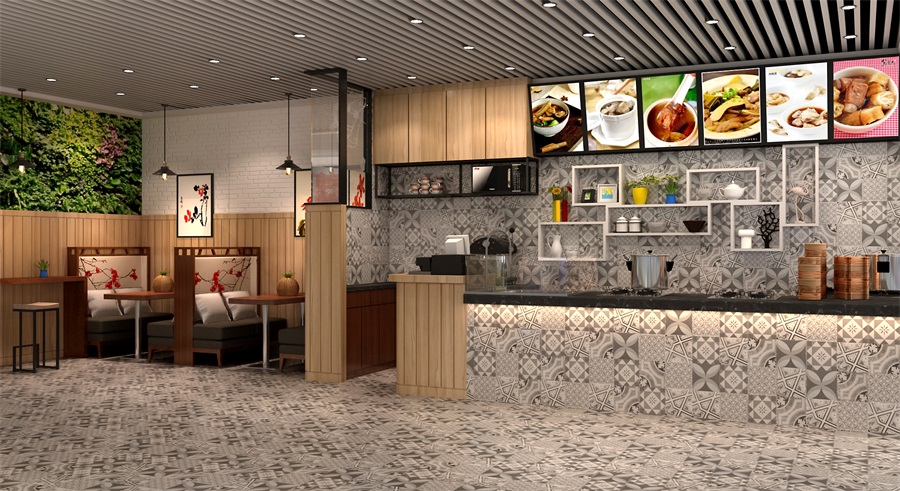 商場(chǎng)小吃店設(shè)計(jì)，機(jī)場(chǎng)早餐店設(shè)計(jì)，甜品小吃店