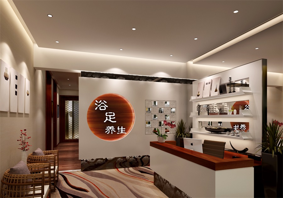 按摩店設(shè)計(jì)，浴足店裝修，養(yǎng)生會(huì)所設(shè)計(jì)，理療